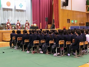 スクールコンサート in 宮崎県立五ヶ瀬中等教育学校
