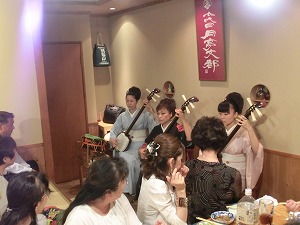 村上三絃道ライブ in 蕎麦酒　かわかつ