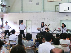 スクールコンサート in 串間市立市木中学校