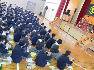 スクールコンサート　in　宮崎市立生目台中学校