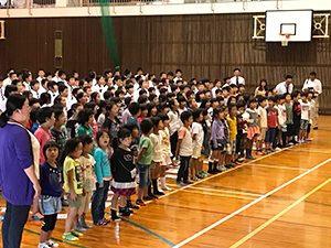 スクールコンサート　in　日向市平岩小中学校