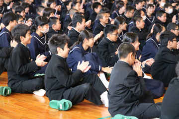 スクールコンサート in 宮崎市立宮崎西中学校