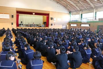 スクールコンサート in 宮崎市立宮崎西中学校