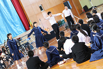 スクールコンサート in 宮崎市立生目南中学校