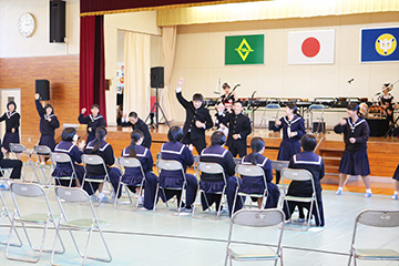 スクールコンサート in 高千穂町立田原中学校