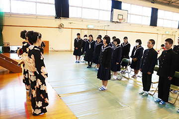 スクールコンサート in 高千穂町立田原中学校