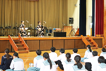 スクールコンサート in 宮崎市立生目中学校