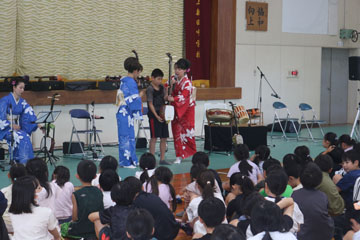 学校と地域を結ぶコンサート in 新富町立上新田学園