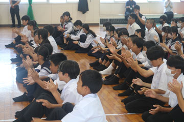 学校と地域を結ぶコンサート in 新富町立上新田学園