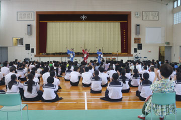 学校と地域を結ぶコンサート in 新富町立上新田学園